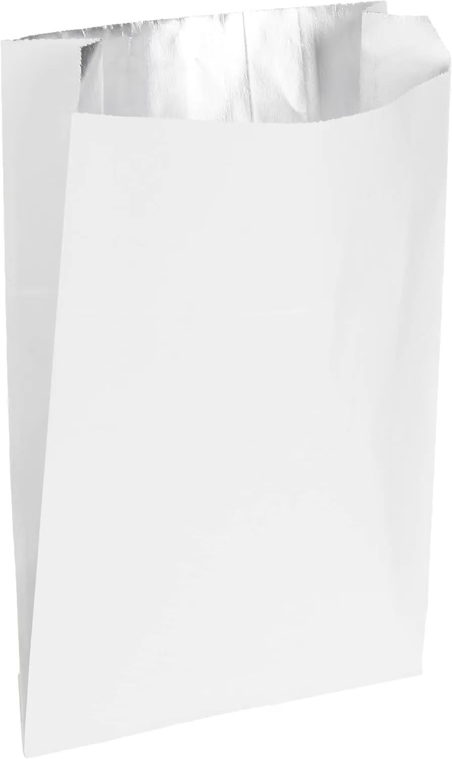 Regency Wraps Grease Resistant Snack Serving Bags, Foil Lined, Pack of 100 For Burgers, Sandwiches, Panini's, Pitas, Insulated to Keep food Warm