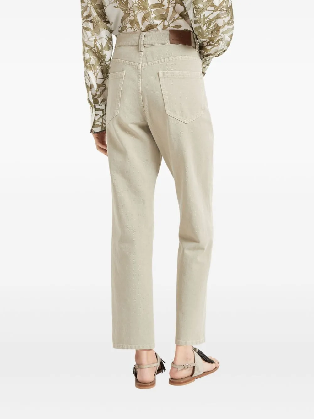 Retro loose denim trousers