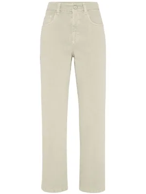 Retro loose denim trousers