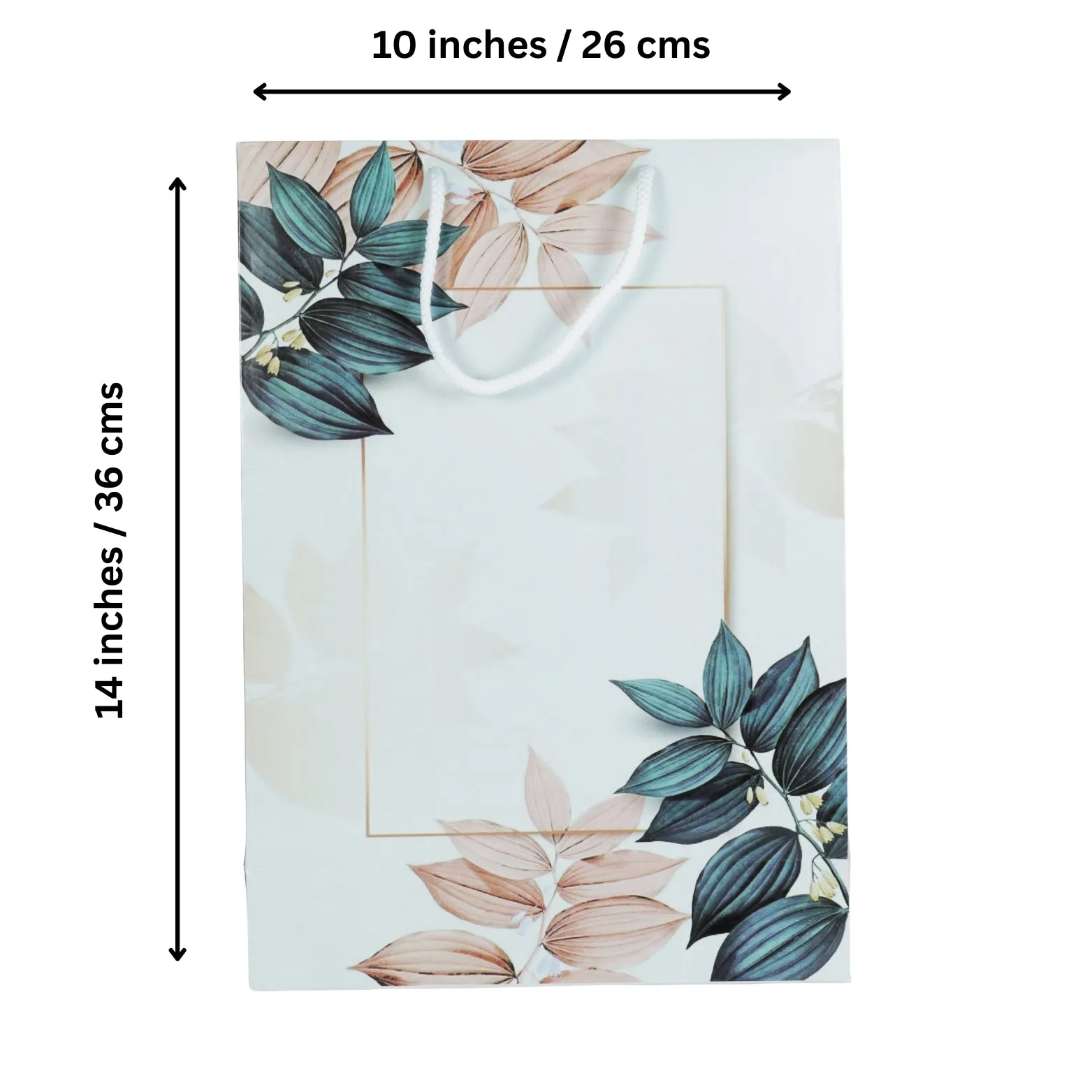 Return Gift Paper Bag Medium Size with Floral Design - Pack of 5 Bags