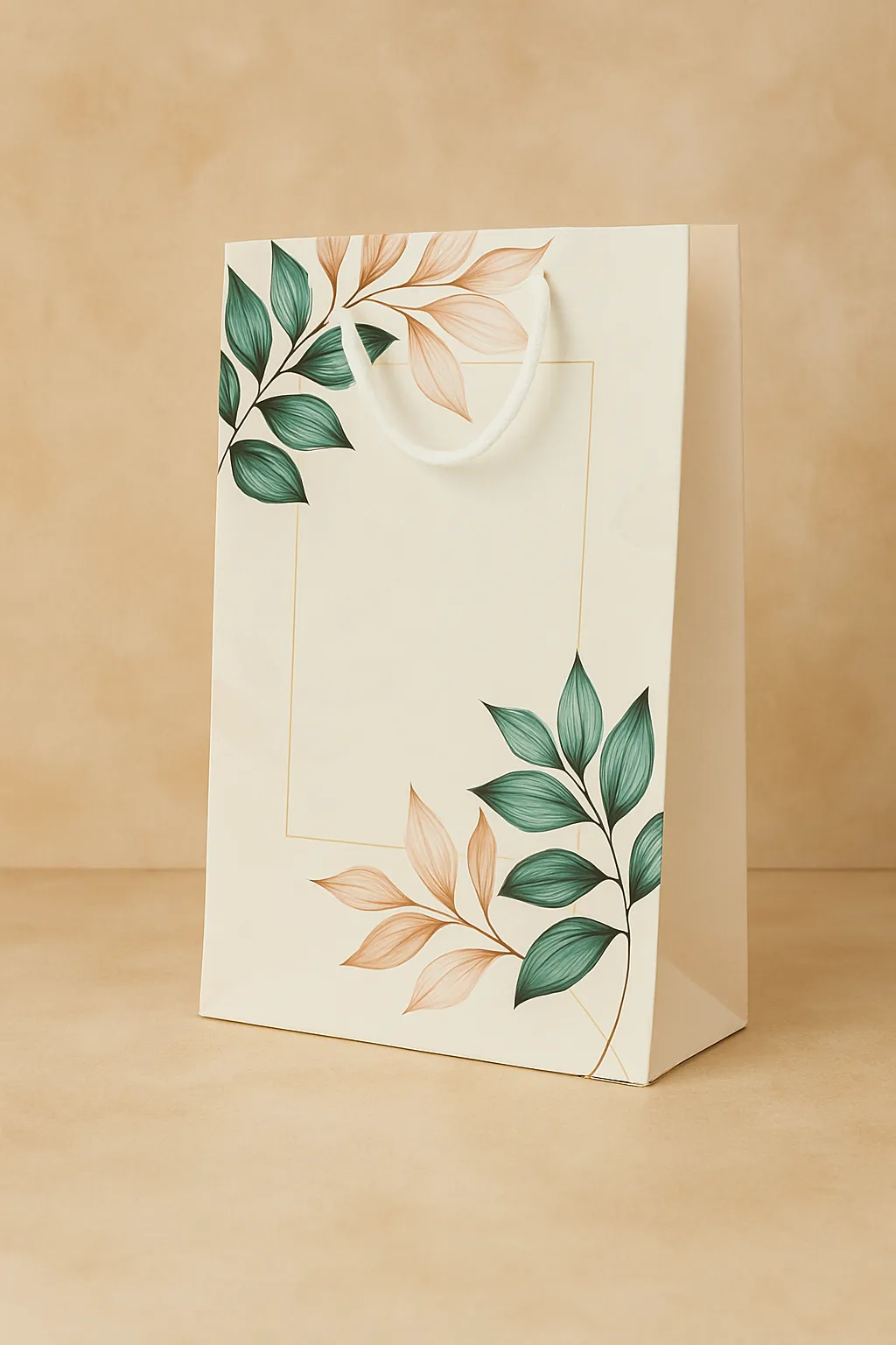 Return Gift Paper Bag Medium Size with Floral Design - Pack of 5 Bags