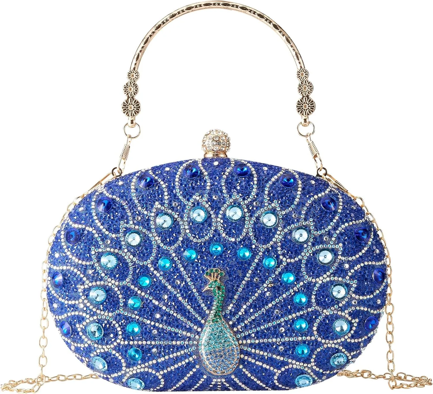 Rhinestone Evening Clutch Purses for Women Evening Weddings,Party Purses Crystal Diamond Glitter Sparkly Handbag