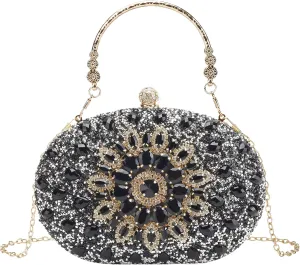 Rhinestone Evening Clutch Purses for Women Evening Weddings,Party Purses Crystal Diamond Glitter Sparkly Handbag