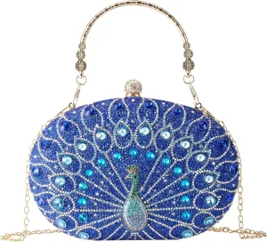 Rhinestone Evening Clutch Purses for Women Evening Weddings,Party Purses Crystal Diamond Glitter Sparkly Handbag