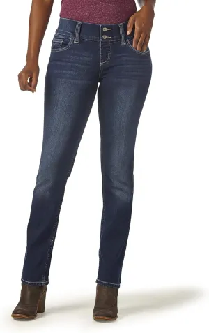 Riders by Lee Indigo Women's Waist Smoother Straight Jean