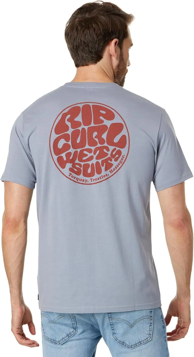 Rip Curl Icons Tee, Logo Graphic Cotton Jersey T-Shirt for Men
