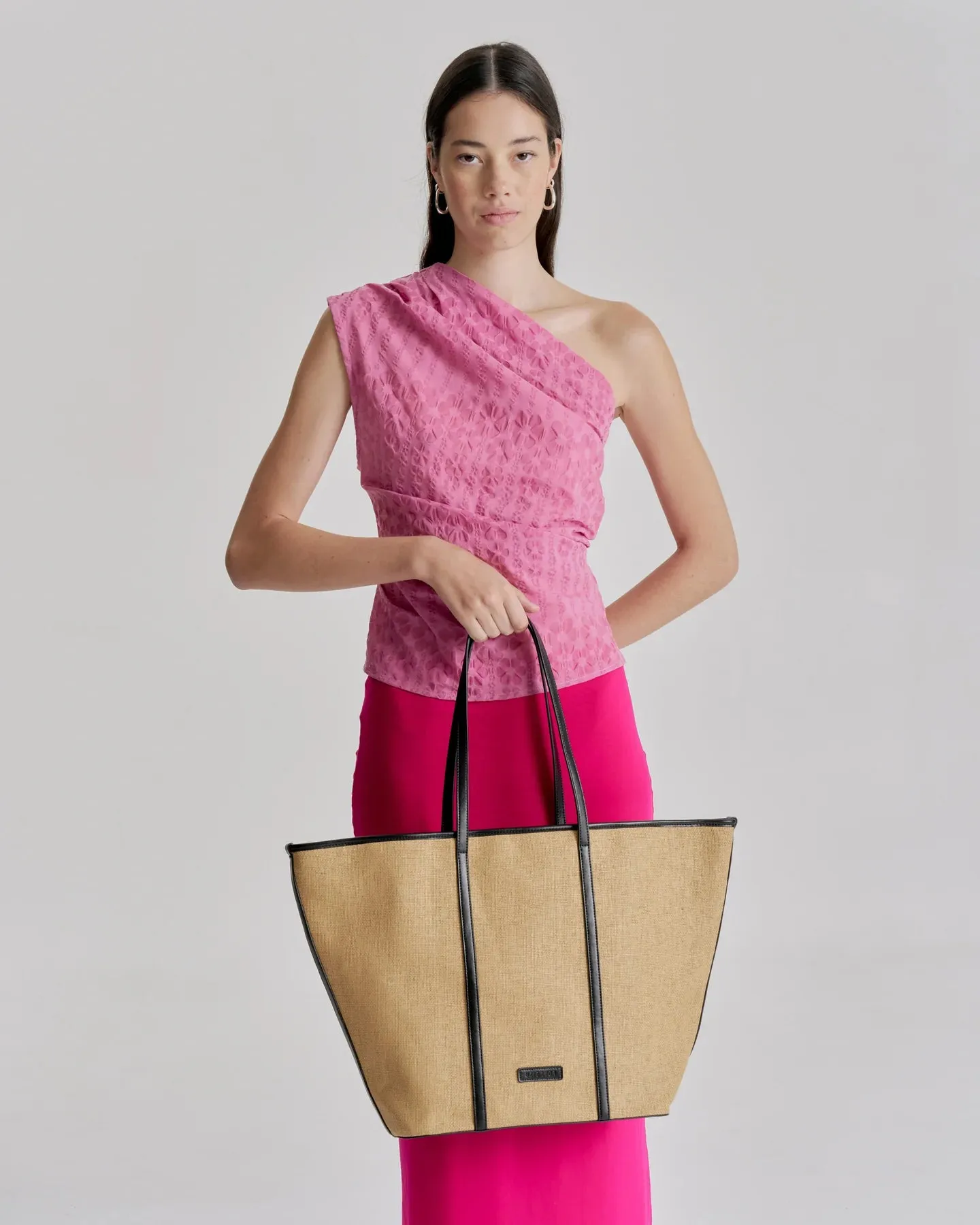 Ritual Large Tote Natural Blk