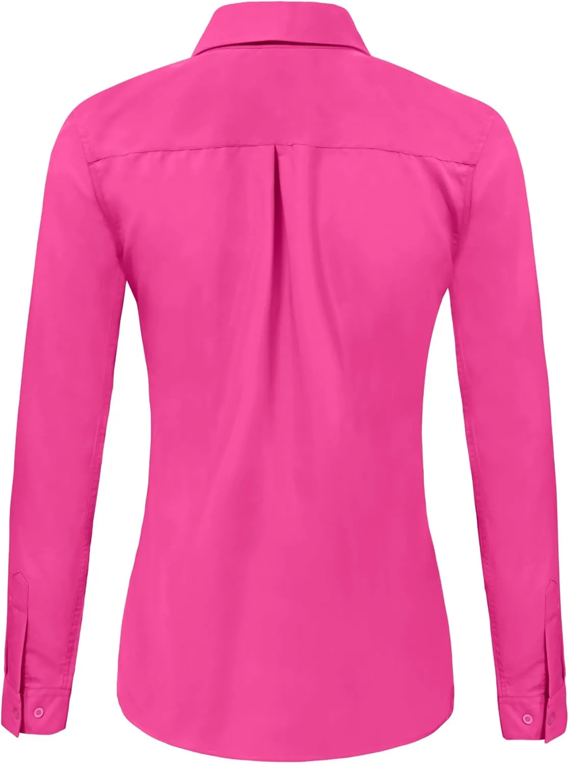 Ruisin Super Soft Wrinkle Free Button Down Shirts for Women Solid Long Sleeve Striped Formal Work Dress Blouses Tops