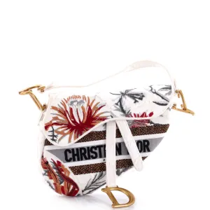 Saddle Bag Logo Embroidered Canvas Medium