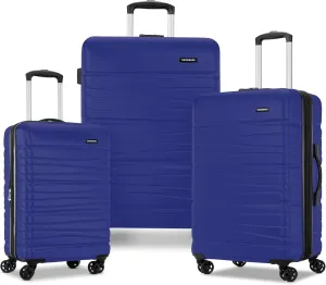 Samsonite Evolve SE Hardside Expandable Luggage with Double Spinner Wheels, Saphir Blue, 3PC Set (CO/M/L)