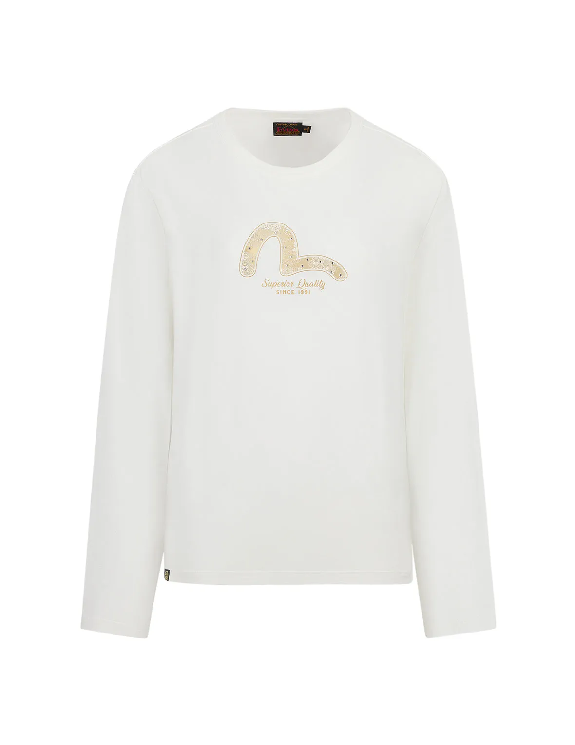 Seagull Foil Print with Studs Regular Fit T-shirt