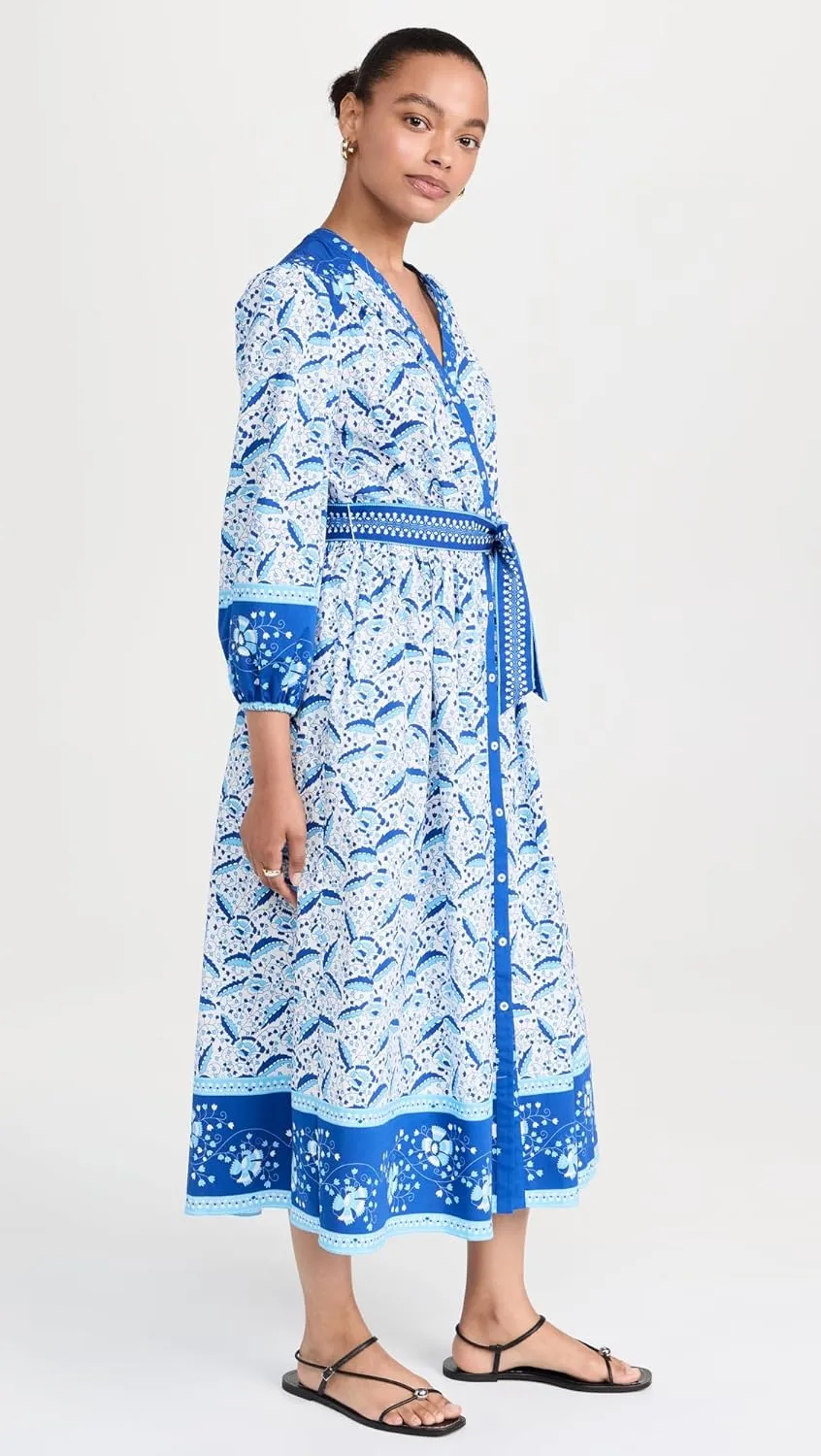 Shoshanna Women's Mediterranean Tile Print Lilia Dress