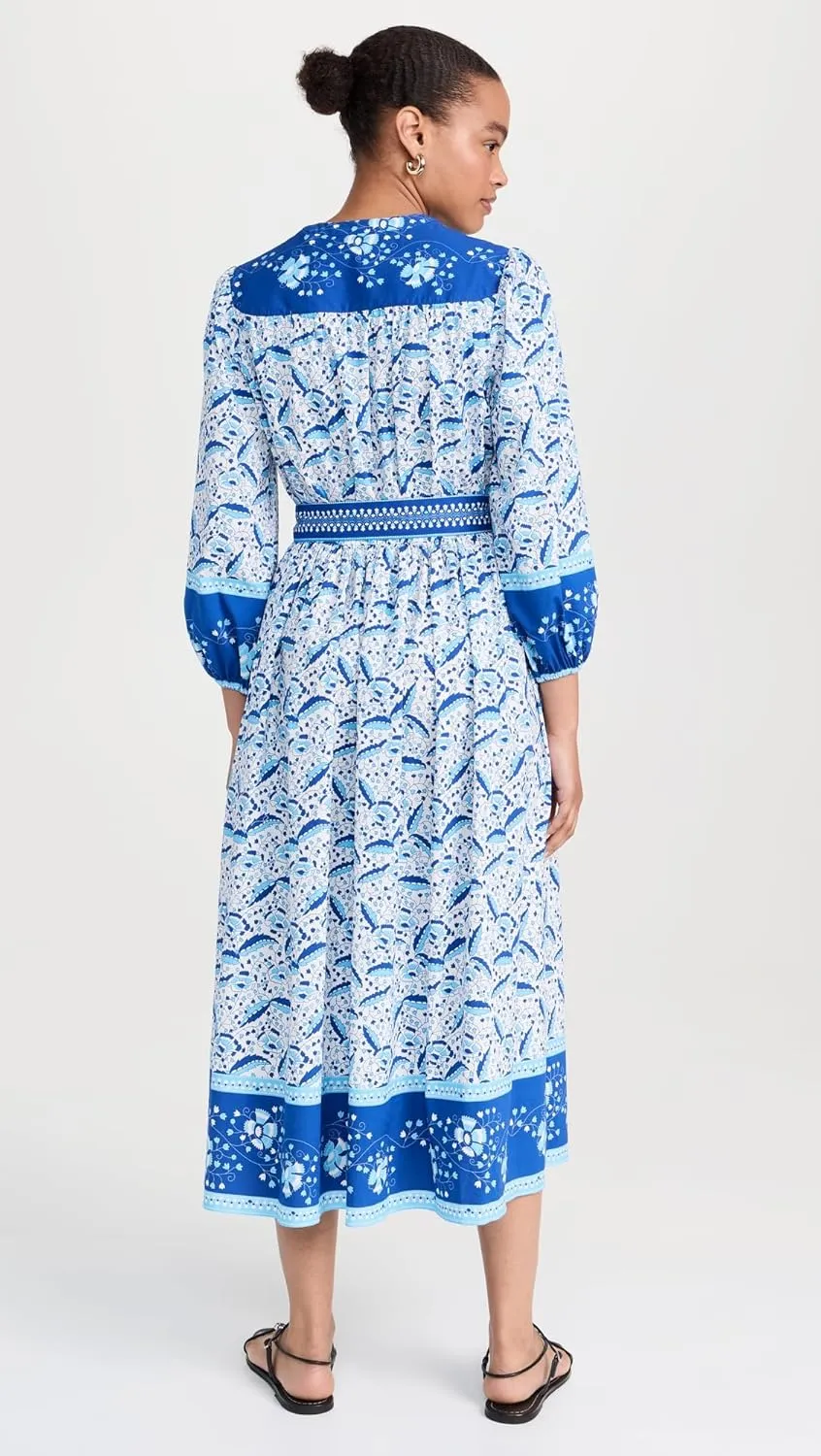 Shoshanna Women's Mediterranean Tile Print Lilia Dress