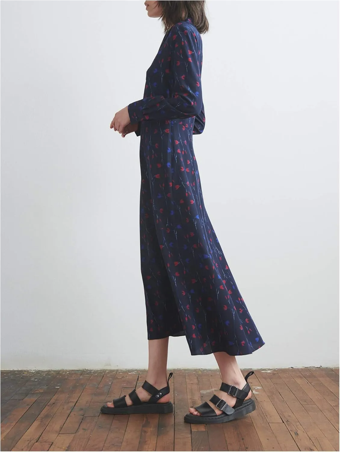 Silk Shirt Dress