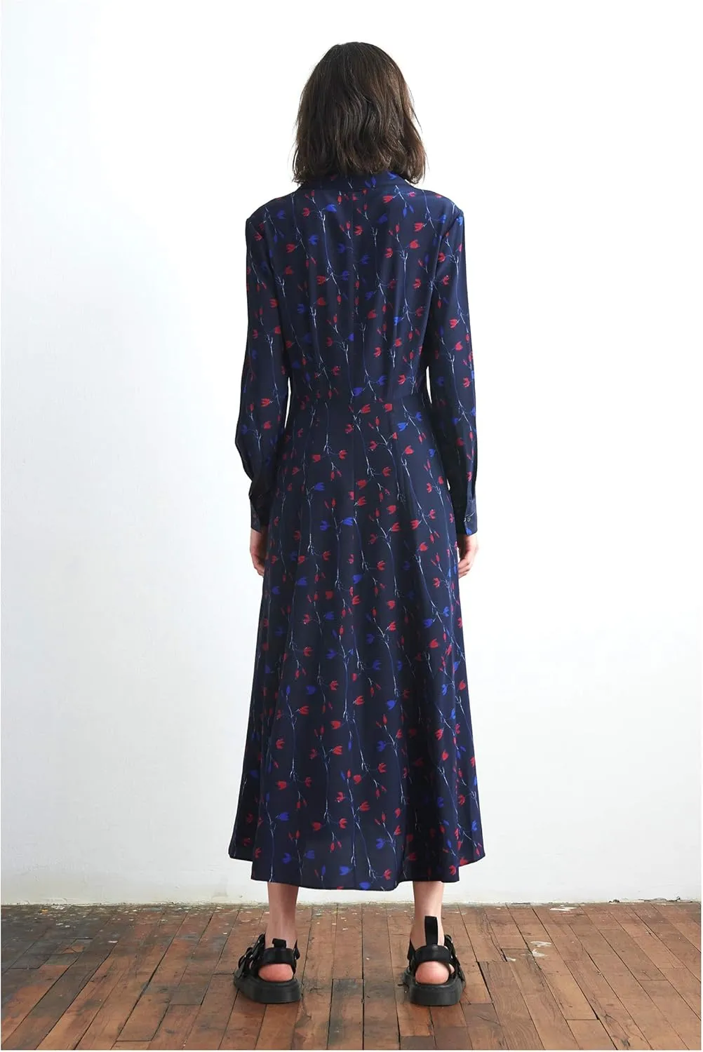 Silk Shirt Dress