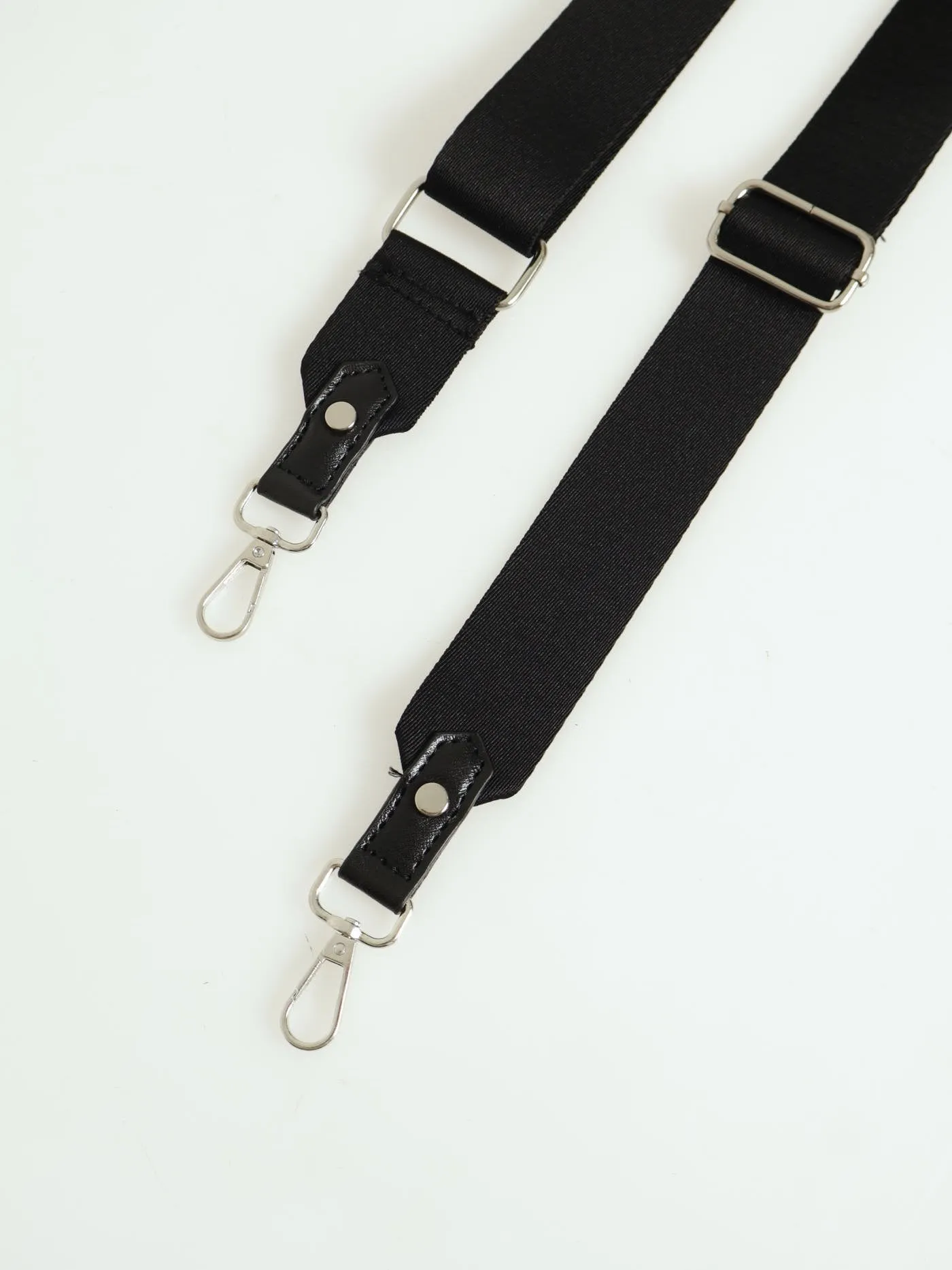 Silver Zip Canvas Camera Bag - Black