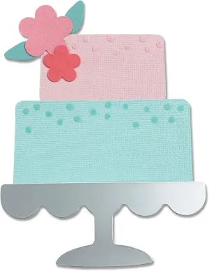 Sizzix Bigz Die 665095 Celebration Cake by Alexis Trimble, Multicolor