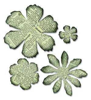 Sizzix, Tattered Florals Bigz Die , Tim Holtz, Multi Color, One Size