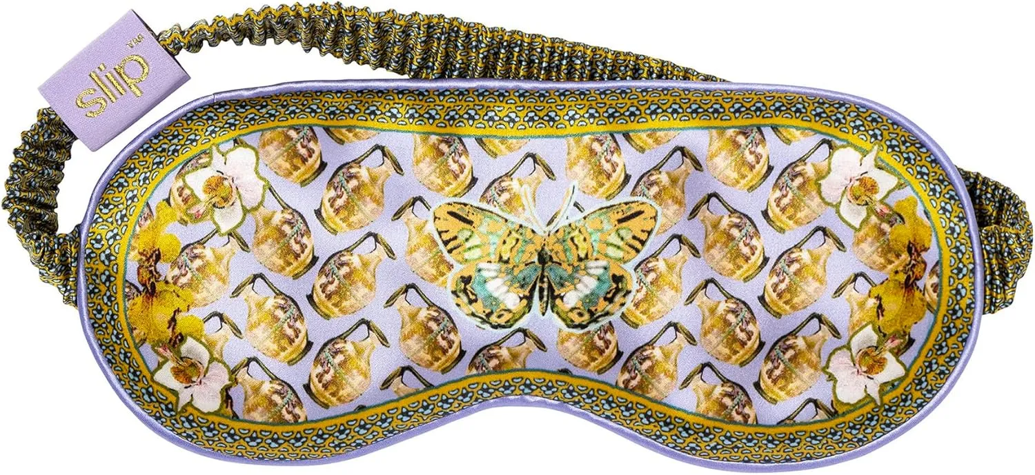 slip Pure Silk Sleep Mask - 100% Pure 22 Momme Mulberry Silk Eye Mask - Comfortable Sleeping Mask with Elastic Band   Pure Silk Filler and Internal Liner, Zodiac Collection: Aquarius