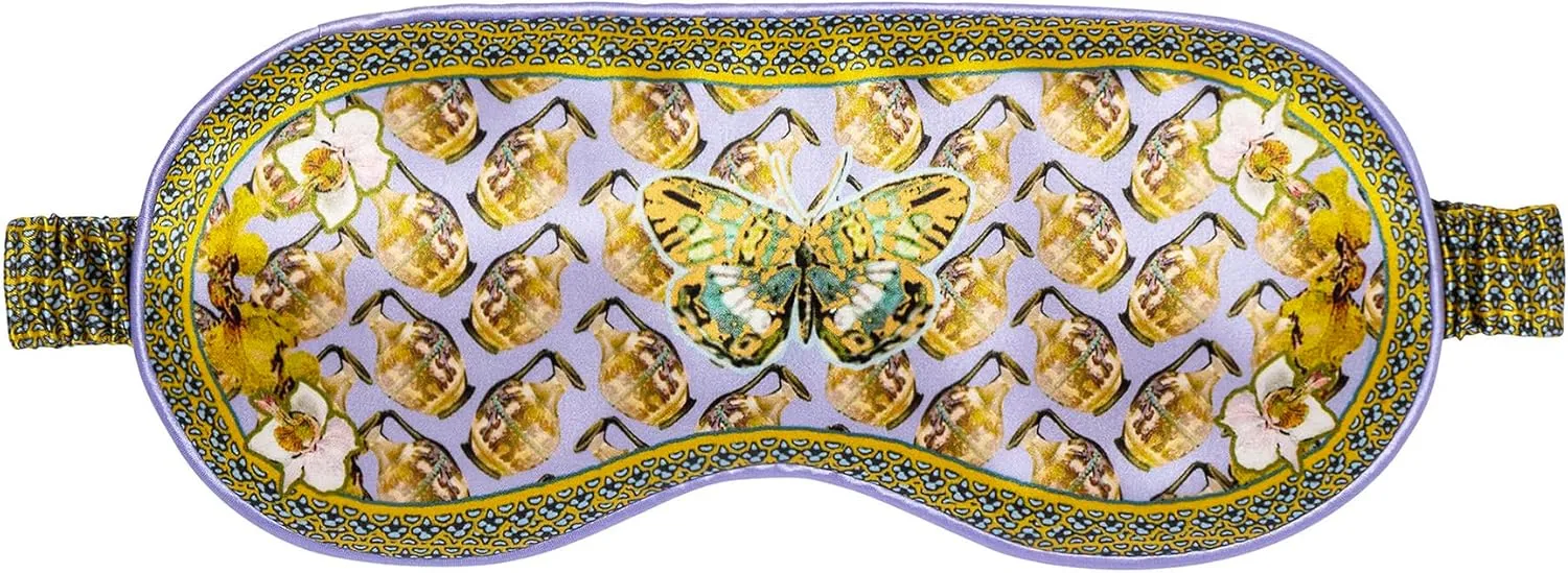 slip Pure Silk Sleep Mask - 100% Pure 22 Momme Mulberry Silk Eye Mask - Comfortable Sleeping Mask with Elastic Band   Pure Silk Filler and Internal Liner, Zodiac Collection: Aquarius