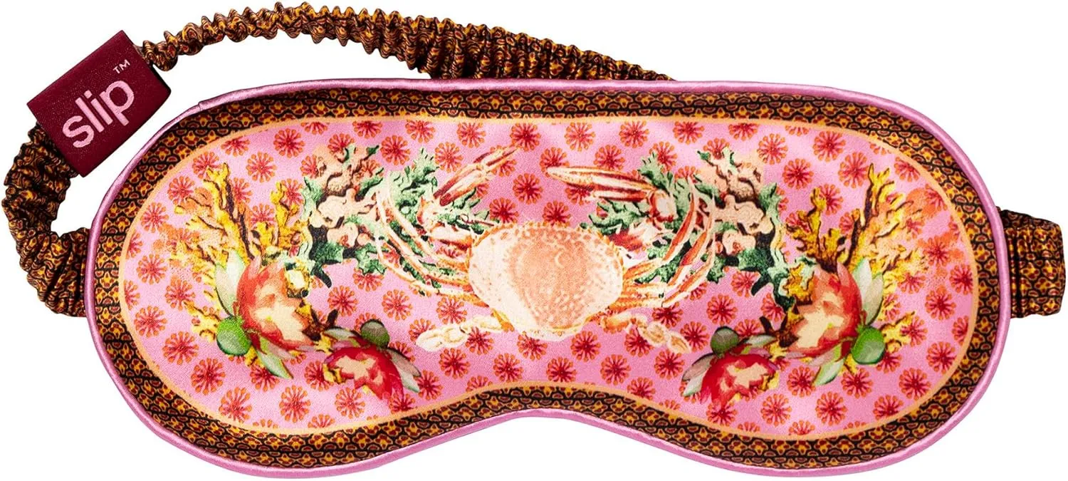 slip Pure Silk Sleep Mask - 100% Pure 22 Momme Mulberry Silk Eye Mask - Comfortable Sleeping Mask with Elastic Band   Pure Silk Filler and Internal Liner, Zodiac Collection: Cancer