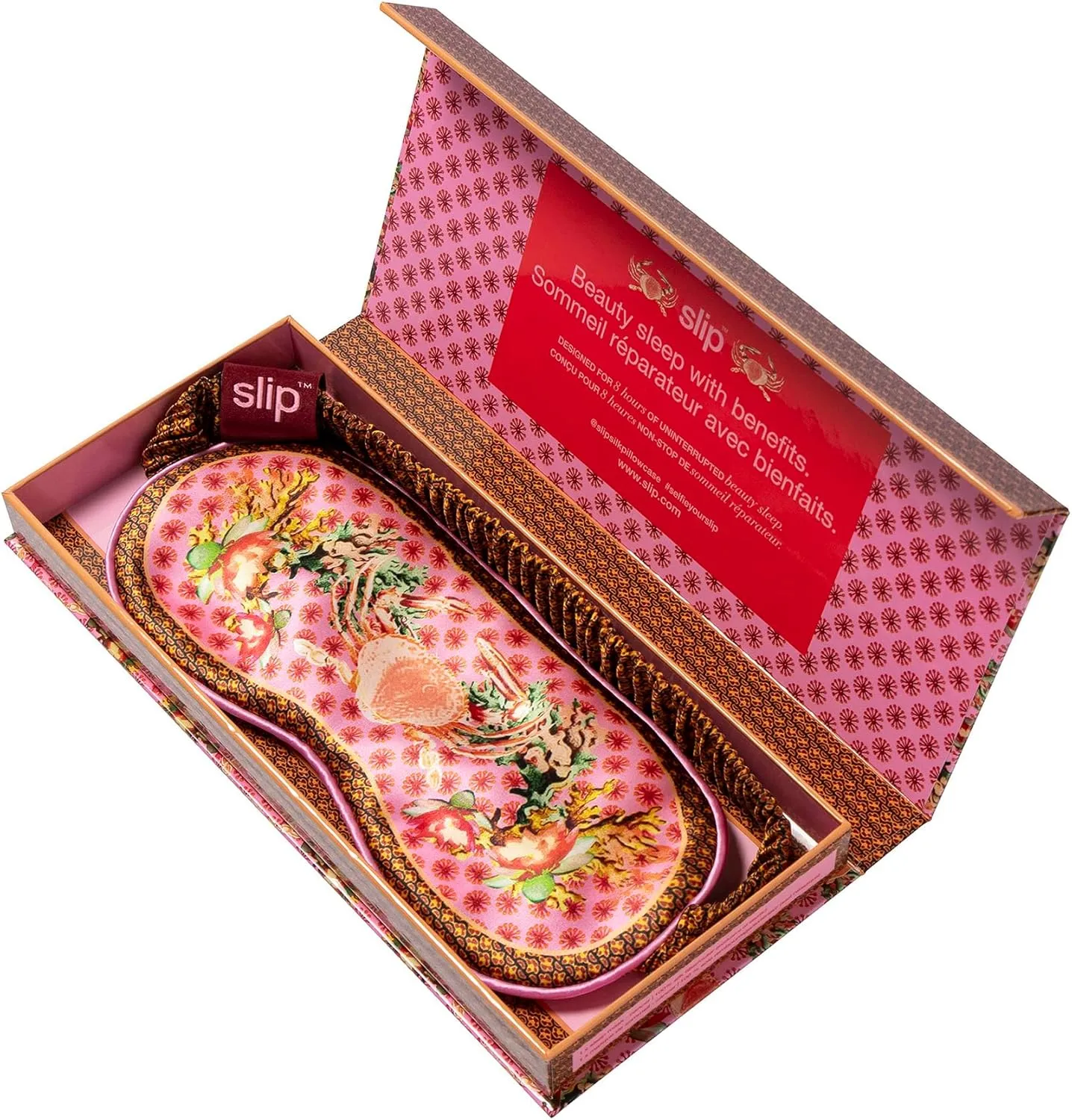 slip Pure Silk Sleep Mask - 100% Pure 22 Momme Mulberry Silk Eye Mask - Comfortable Sleeping Mask with Elastic Band   Pure Silk Filler and Internal Liner, Zodiac Collection: Cancer