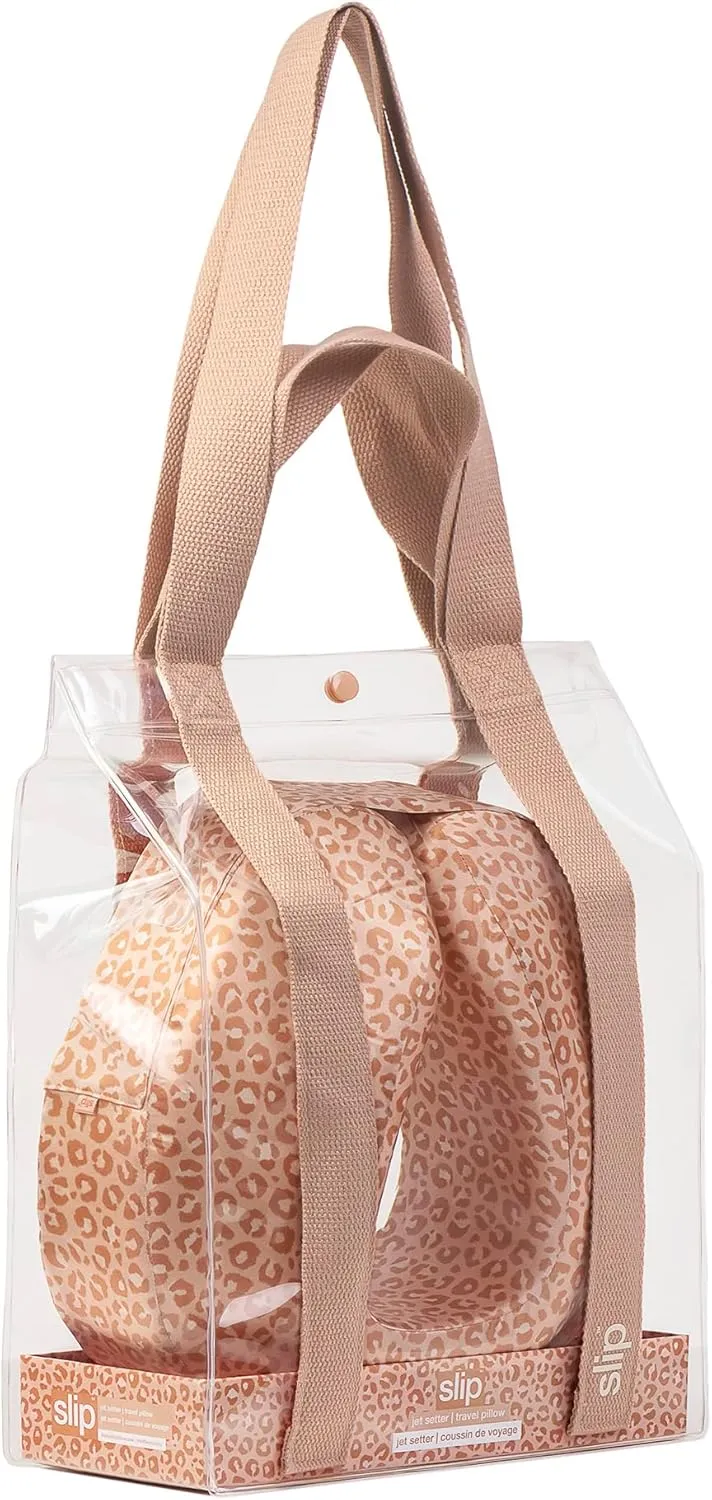 SLIP Silk Jet Setter Travel Pillow - Safari - The Slipsilk Difference Highest Grade Pure 22 Momme Mulberry Silk Pillowcase - Anti-Aging, Anti-Sleep Crease, Anti-BedHead   Anti-Acne Pillowcase