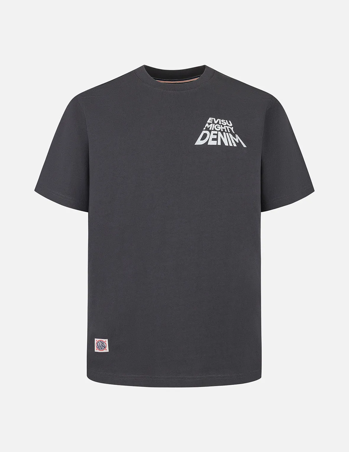 Slogan Print with Godhead Appliqué Embroidery Regular Fit T-Shirt