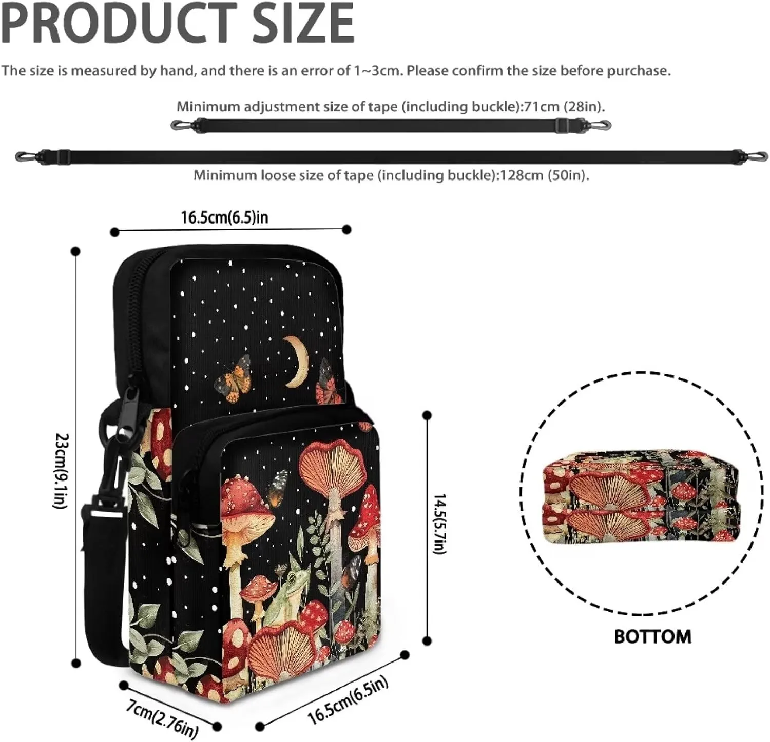 Small Crossbody Bags for Women Men Small Messenger Bag Purses Fanny Pack Wallet Bag Coin Purse Backpack Handbag