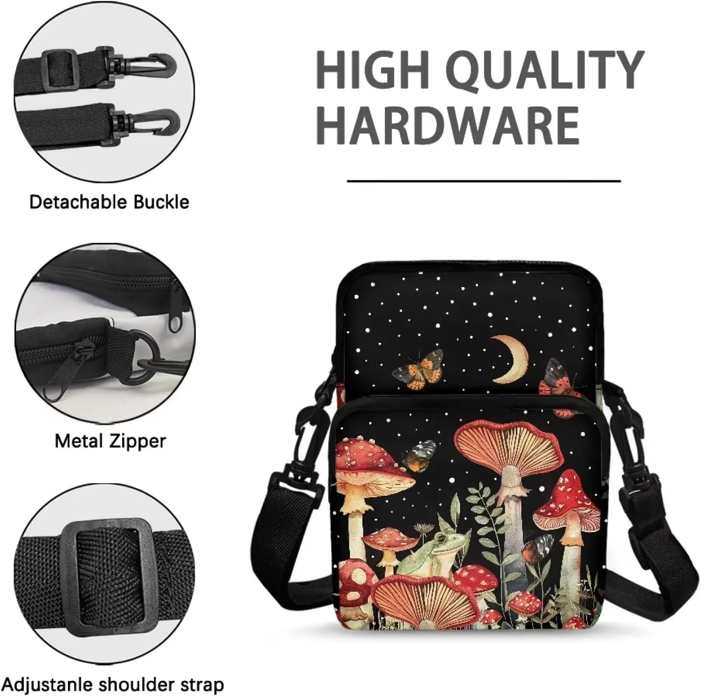 Small Crossbody Bags for Women Men Small Messenger Bag Purses Fanny Pack Wallet Bag Coin Purse Backpack Handbag