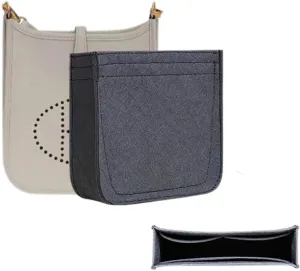 SMART DK Purse Insert Organizer for Evelyne 16 Bags,Premium Purse Felt Insert (Gray, For Evelyne 16)