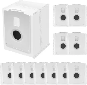 Smilefil 12 Pack Improved Vacuum Bags Replacement Compatible with LG Cordzero Vacuum Bags. Fits for LG CordZero All-in-One Tower A939KBGS, A937KGMS, A938KBGS Parts.