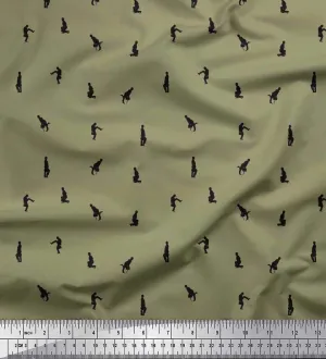 Soimoi Cotton Voile Fabric Bag,Umbrella & Men Shirting Print Fabric by Yard 42 Inch Wide