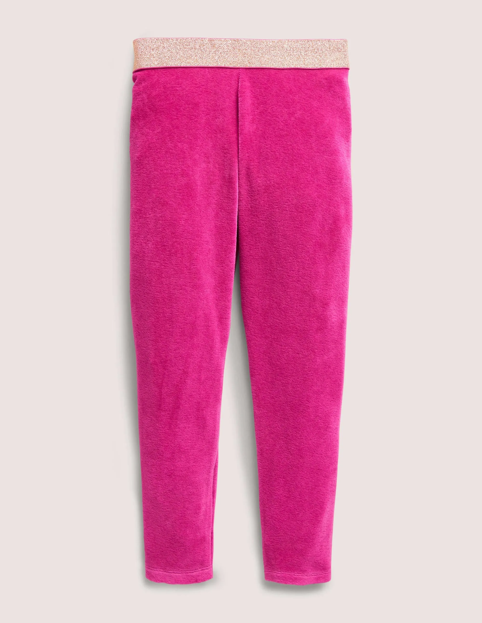 Sparkle Waist Velvet Leggings-Pink Yarrow