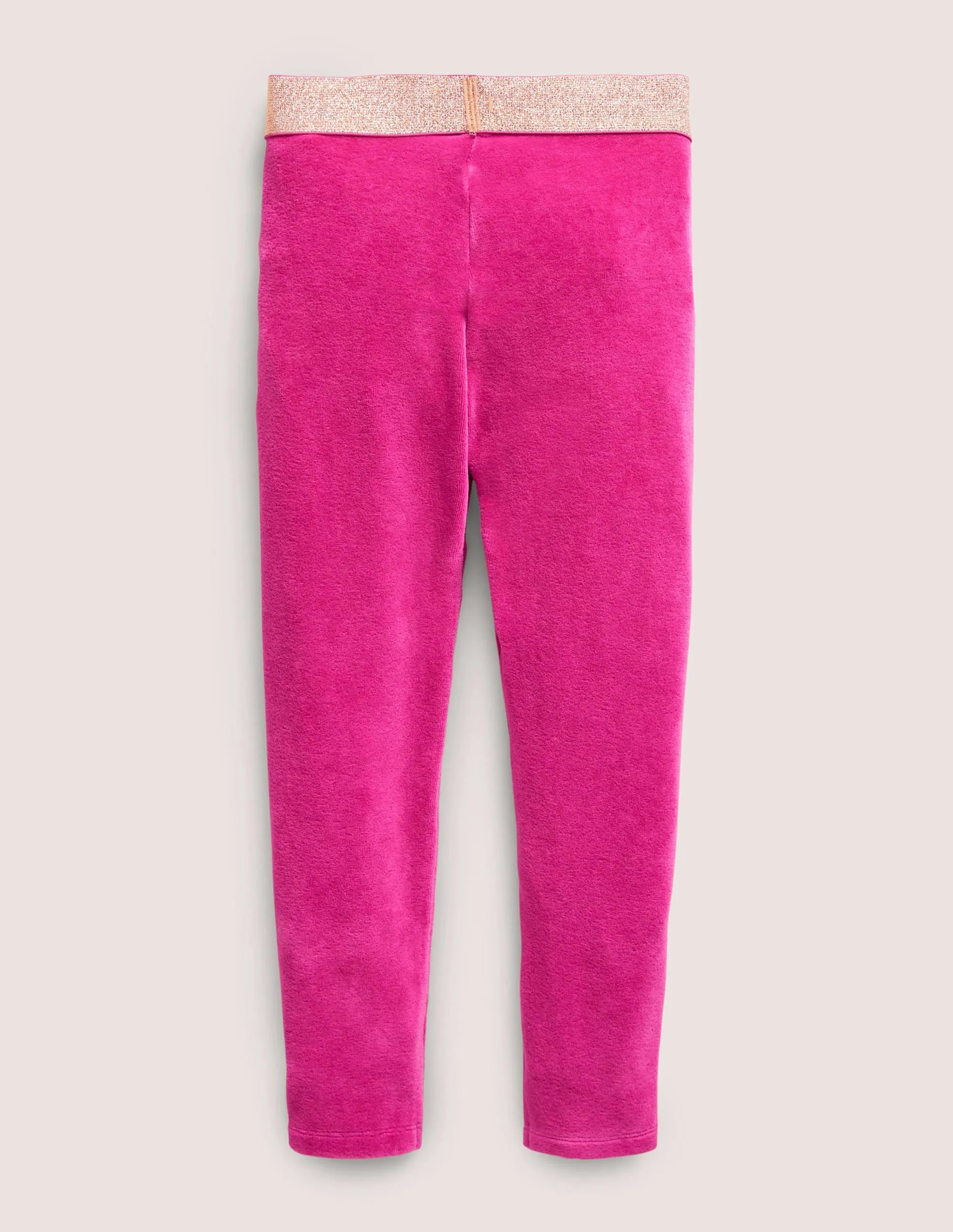 Sparkle Waist Velvet Leggings-Pink Yarrow