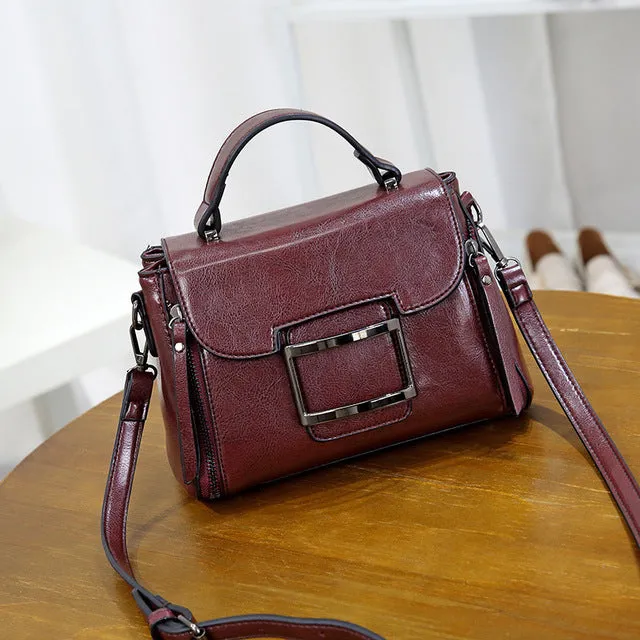 Spring Luxury Women Spring promotion Leather Automation-ready Messenger Handbag Shoulder Bags Crossbody Designer Small 2019 Real Vintage Woman Tote Genuine Bag
