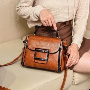 Spring Luxury Women Spring promotion Leather Automation-ready Messenger Handbag Shoulder Bags Crossbody Designer Small 2019 Real Vintage Woman Tote Genuine Bag