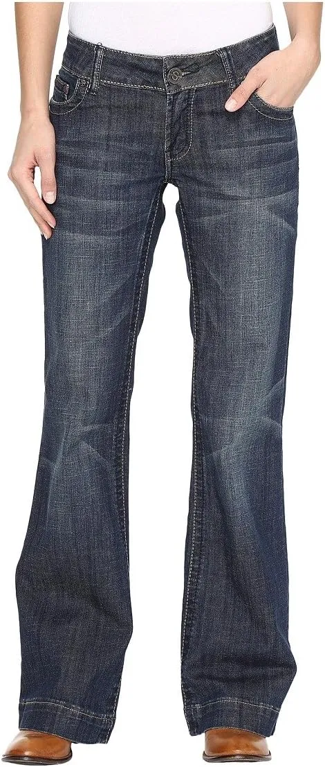 Stetson Apparel Womens Fit City Trouser Jean 12 R Blue