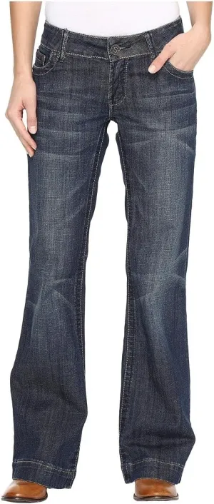 Stetson Apparel Womens Fit City Trouser Jean 12 R Blue
