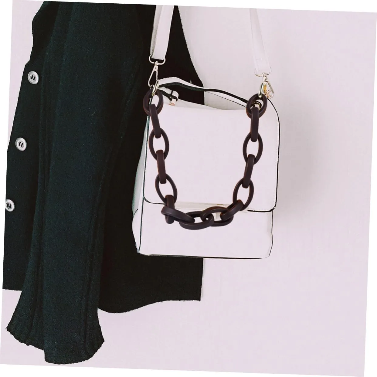 STOBOK Belt Bag Replacement Women's Frosted Matte Bag Chain Resin Strap Chain