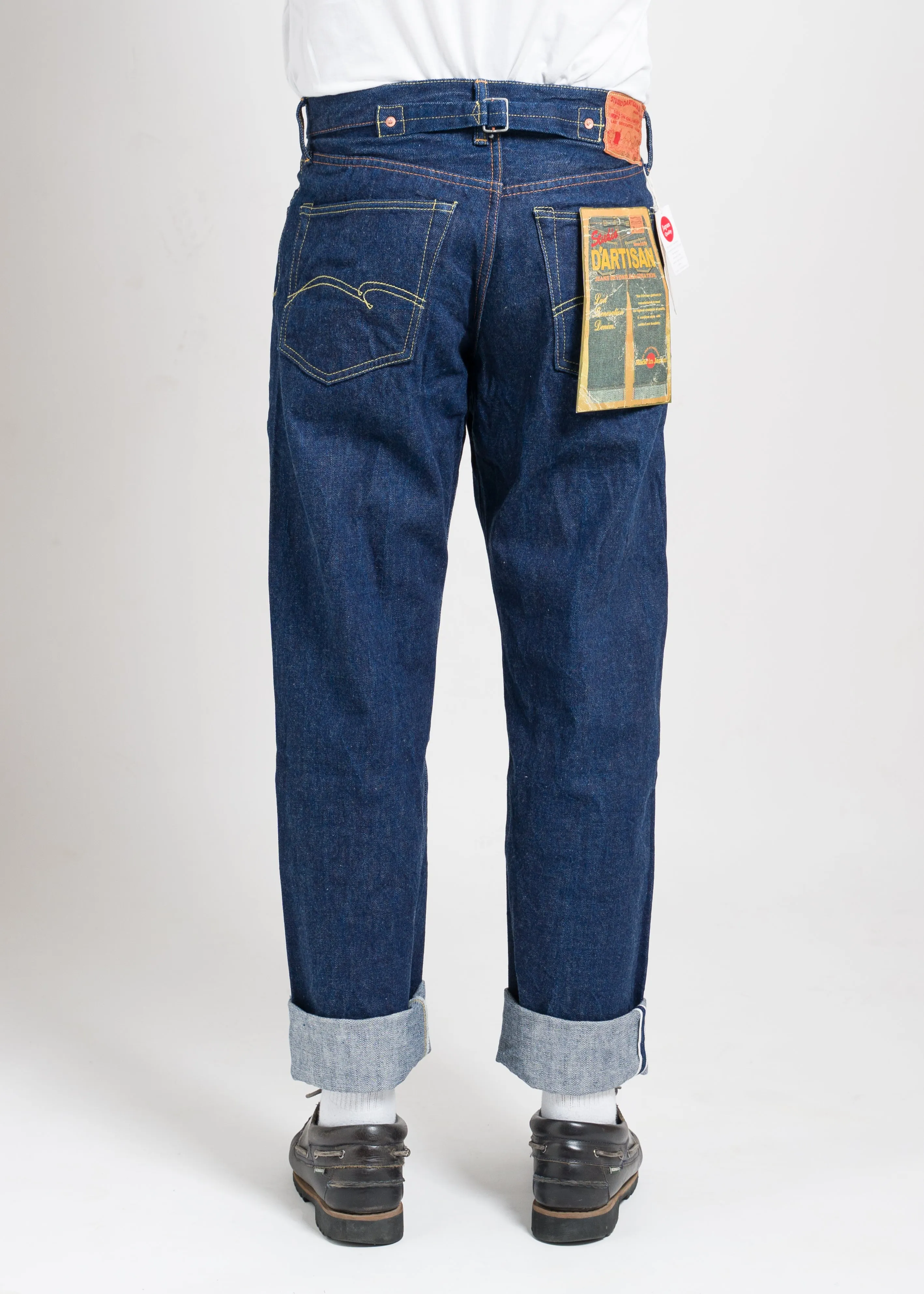 STUDIO D'ARTISAN "SD-DO1" 15OZ NATURAL INDIGO DENIM JEANS
