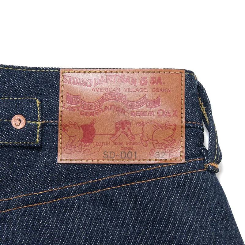 STUDIO D'ARTISAN "SD-DO1" 15OZ NATURAL INDIGO DENIM JEANS