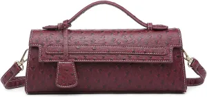 Stylish Ostrich Pattern Women’s Crossbody Handbags - Trendy clutch purses for women formal, Ideal for Daily Use