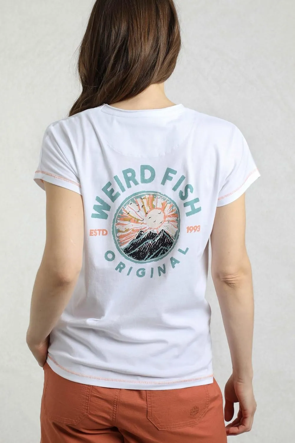 Sunset Summit Back Print Organic Cotton Graphic T-Shirt