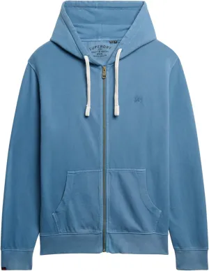 Superdry Men's Classic Essential Zip Hoodie, Wedgewood Blue