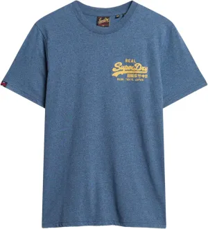 Superdry Men's Classic Vintage Graphic T-Shirt, Airborne Navy Jasper Marl
