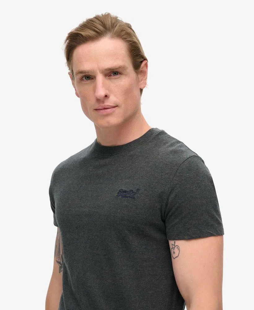Superdry Men's Essential Logo EMB T-Shirt, Blue