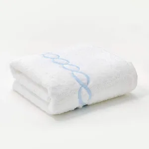 Superior 1000 Gram Egyptian Cotton Oversize 63 x 31 Bath Towel, 1 Piece, Blue Chain