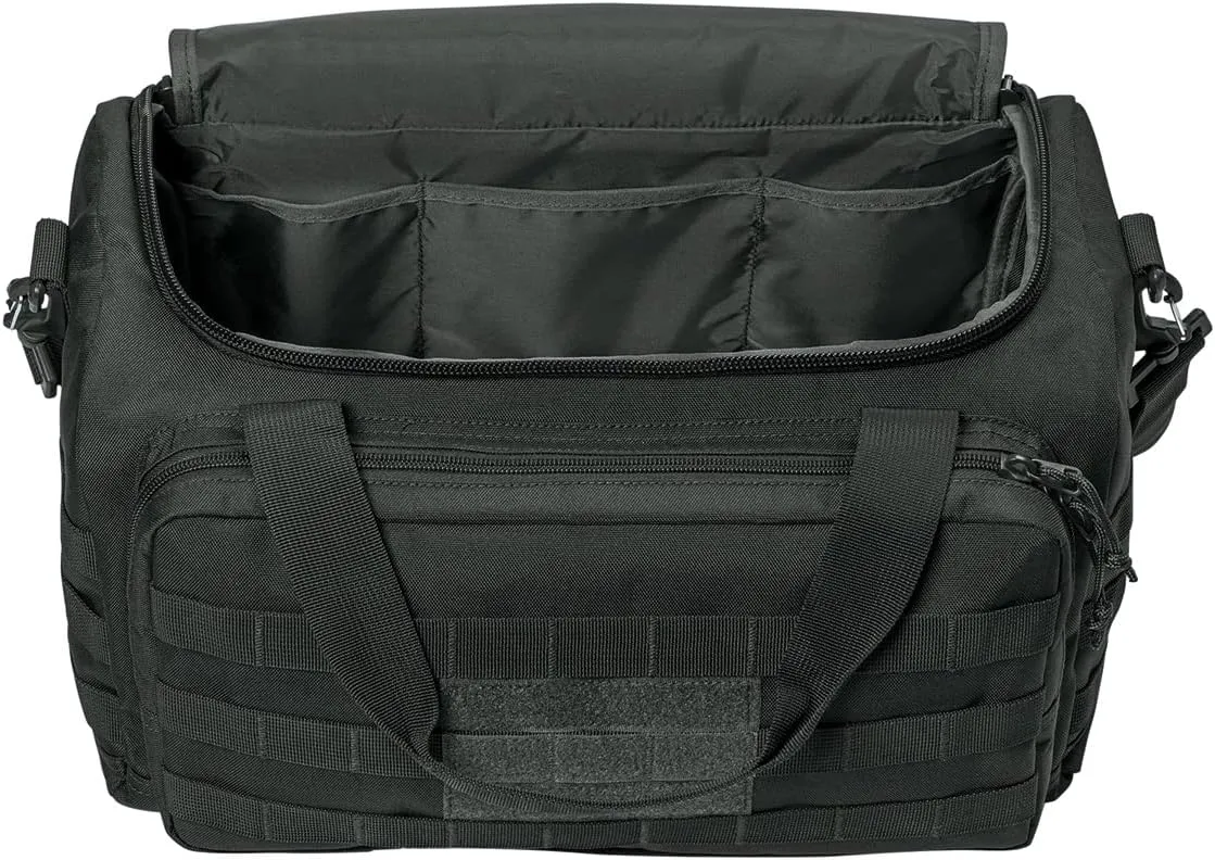 Tactical Gear bag Heavy Duty Duffel Gym bag Custom Embroidered with your own text (Charcoal - Gear Bag)