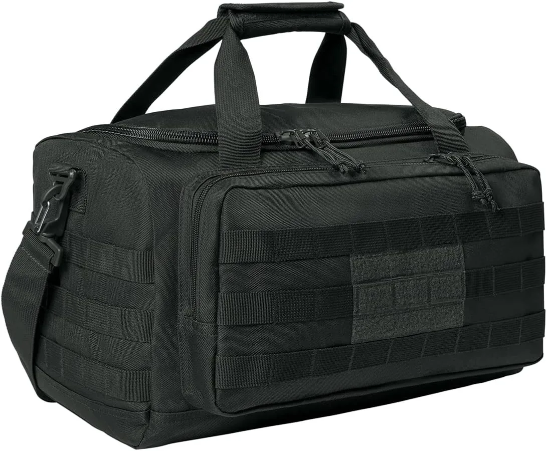 Tactical Gear bag Heavy Duty Duffel Gym bag Custom Embroidered with your own text (Charcoal - Gear Bag)